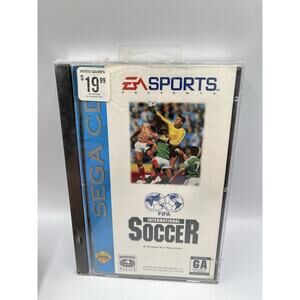 FIFA International Soccer (Sega CD) NEW FACTORY SEALED RARE! With Hang Tab